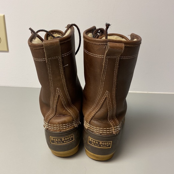 LL Bean womens 7” shearling lined insulated boots, sz.8 - Picture 3 of 6